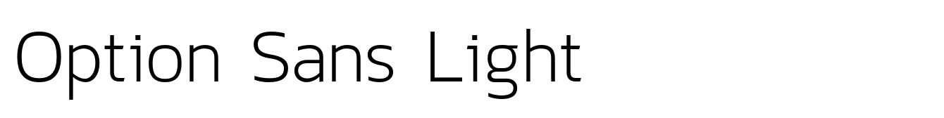 Option Sans Light
